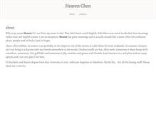 Tablet Screenshot of heavenchen.com